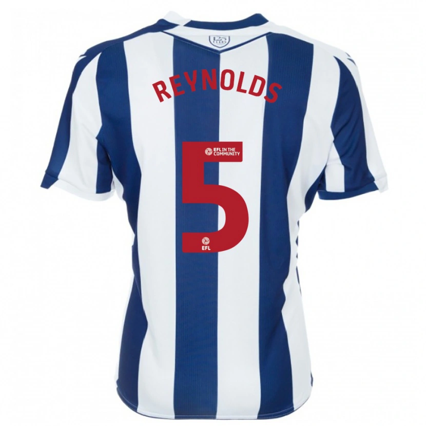 Danxen Hombre Camiseta Taylor Reynolds #5 Azul Marino Blanco 1ª Equipación 2025/26 La Camisa