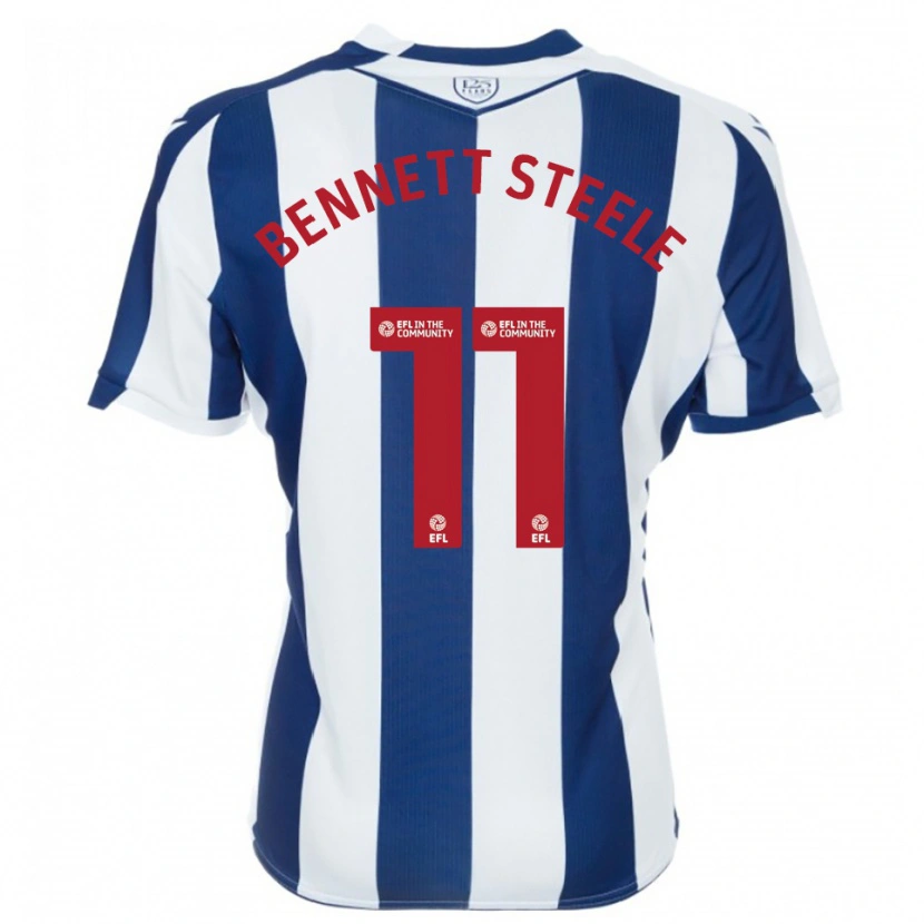 Danxen Hombre Camiseta Lizzie Bennett-Steele #11 Azul Marino Blanco 1ª Equipación 2025/26 La Camisa