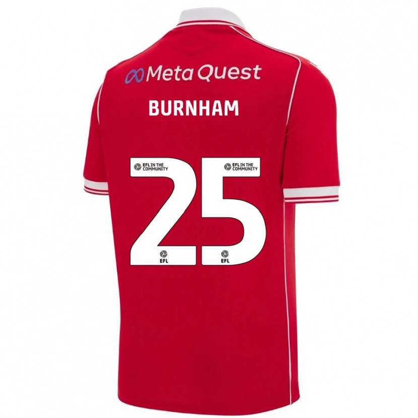 Danxen Hombre Camiseta Emma Burnham #25 Rojo Blanco 1ª Equipación 2025/26 La Camisa