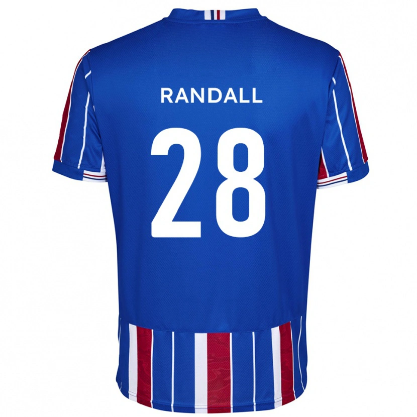 Danxen Hombre Camiseta Thomas Randall #28 Azul Rojo Blanco 1ª Equipación 2025/26 La Camisa