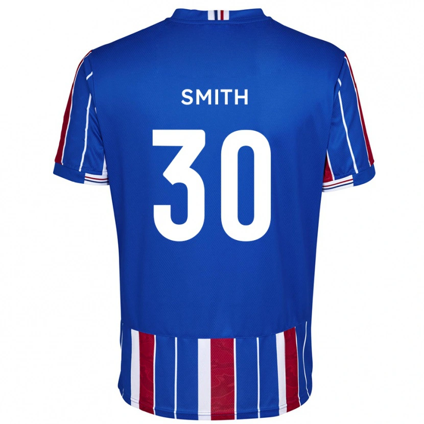 Danxen Hombre Camiseta Jude Smith #30 Azul Rojo Blanco 1ª Equipación 2025/26 La Camisa