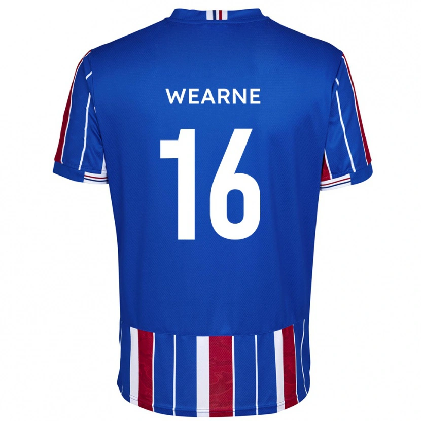 Danxen Hombre Camiseta Stephen Wearne #16 Azul Rojo Blanco 1ª Equipación 2025/26 La Camisa