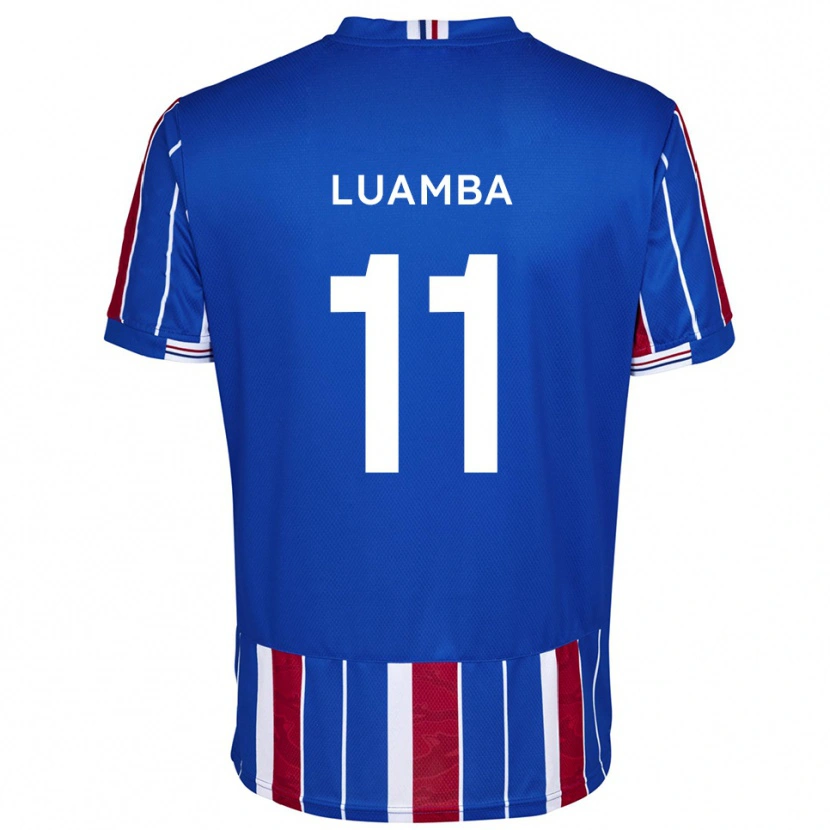 Danxen Hombre Camiseta Junior Luamba #11 Azul Rojo Blanco 1ª Equipación 2025/26 La Camisa
