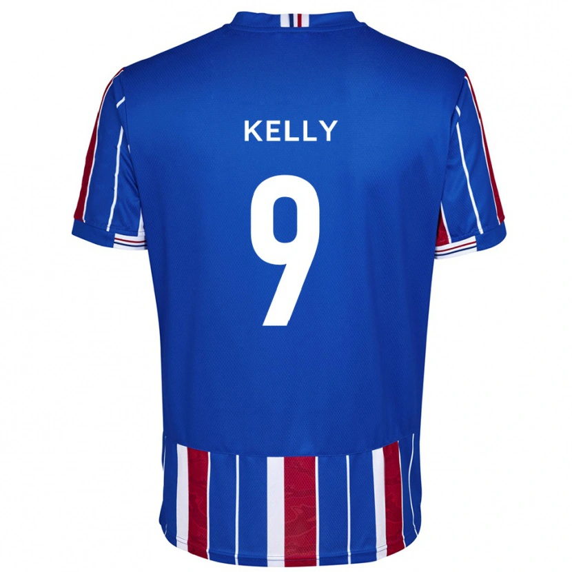 Danxen Hombre Camiseta Georgie Kelly #9 Azul Rojo Blanco 1ª Equipación 2025/26 La Camisa