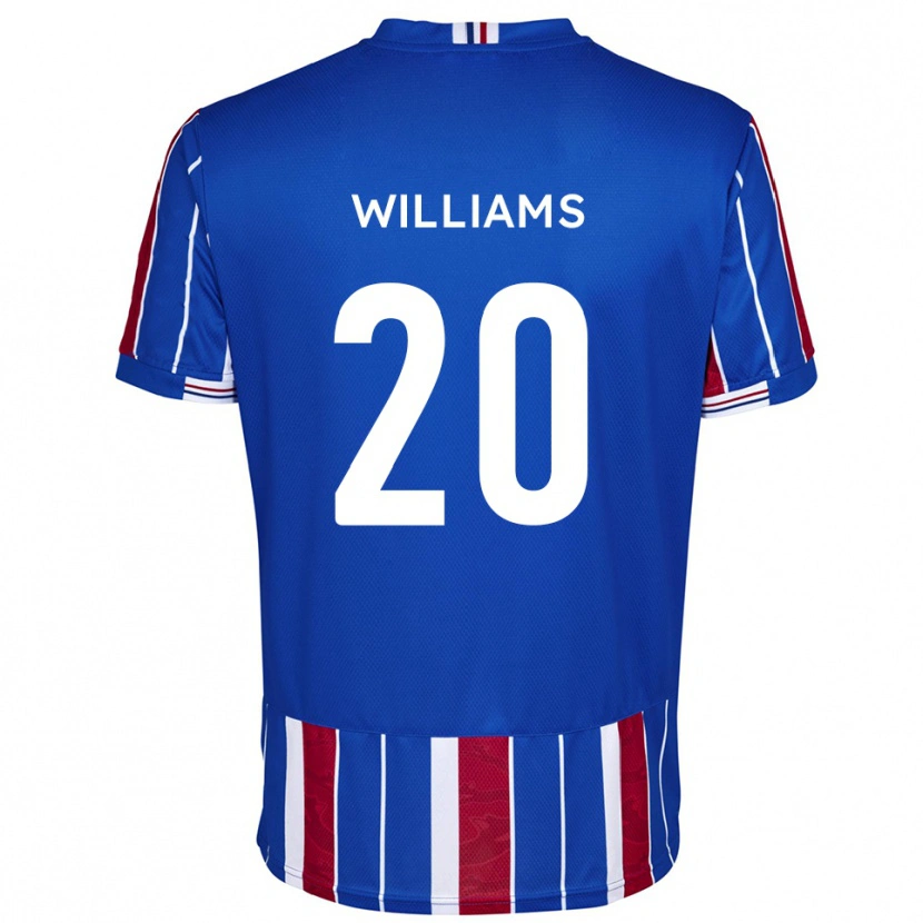 Danxen Hombre Camiseta Ben Williams #20 Azul Rojo Blanco 1ª Equipación 2025/26 La Camisa