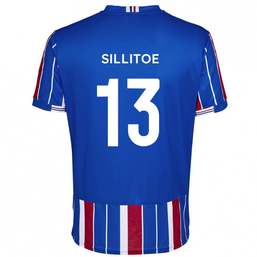 Danxen Hombre Camiseta Casey Sillitoe #13 Azul Rojo Blanco 1ª Equipación 2025/26 La Camisa
