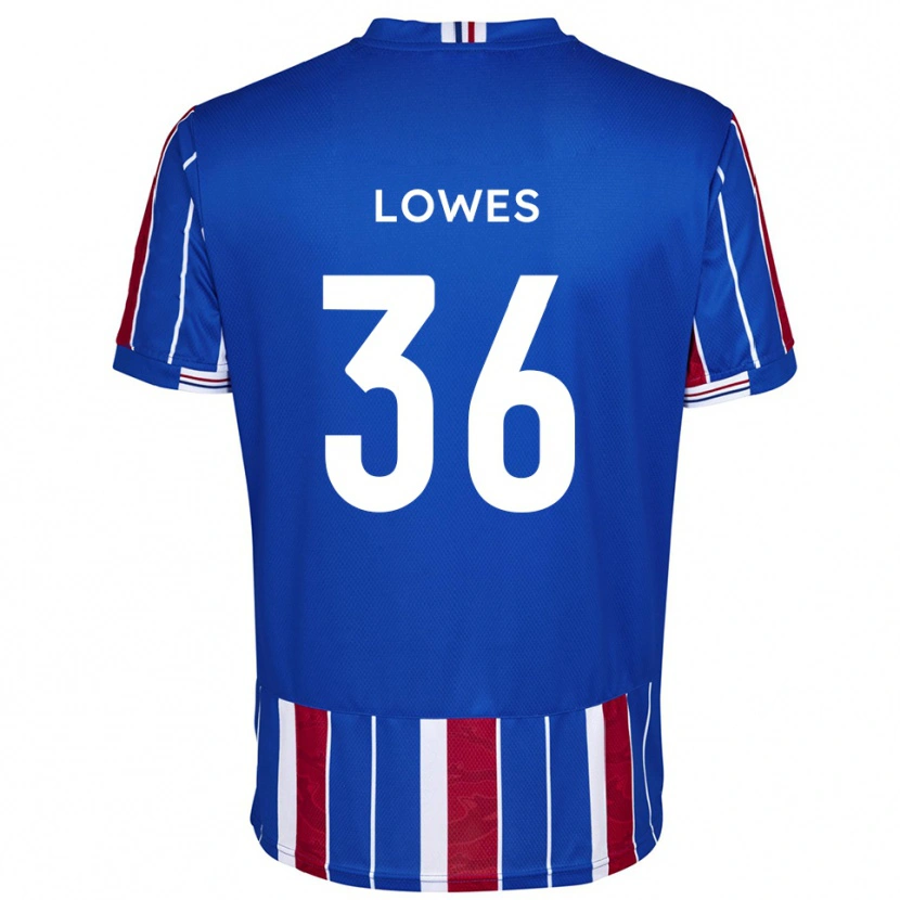 Danxen Hombre Camiseta Jonah Lowes #36 Azul Rojo Blanco 1ª Equipación 2025/26 La Camisa