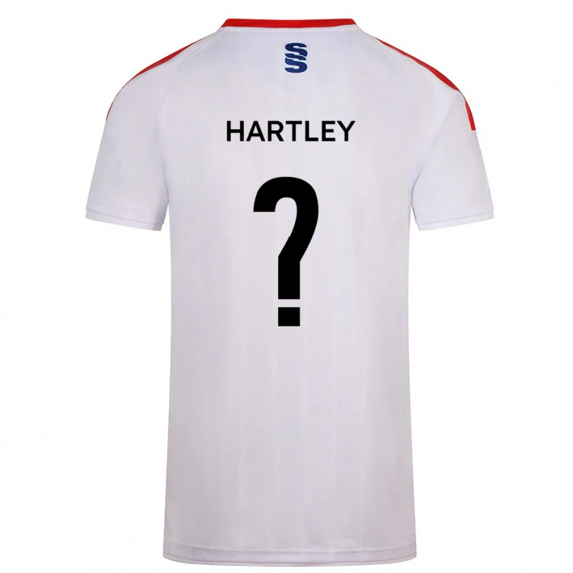 Danxen Hombre Camiseta Layton Hartley #0 Blanco Azul Marino 1ª Equipación 2025/26 La Camisa