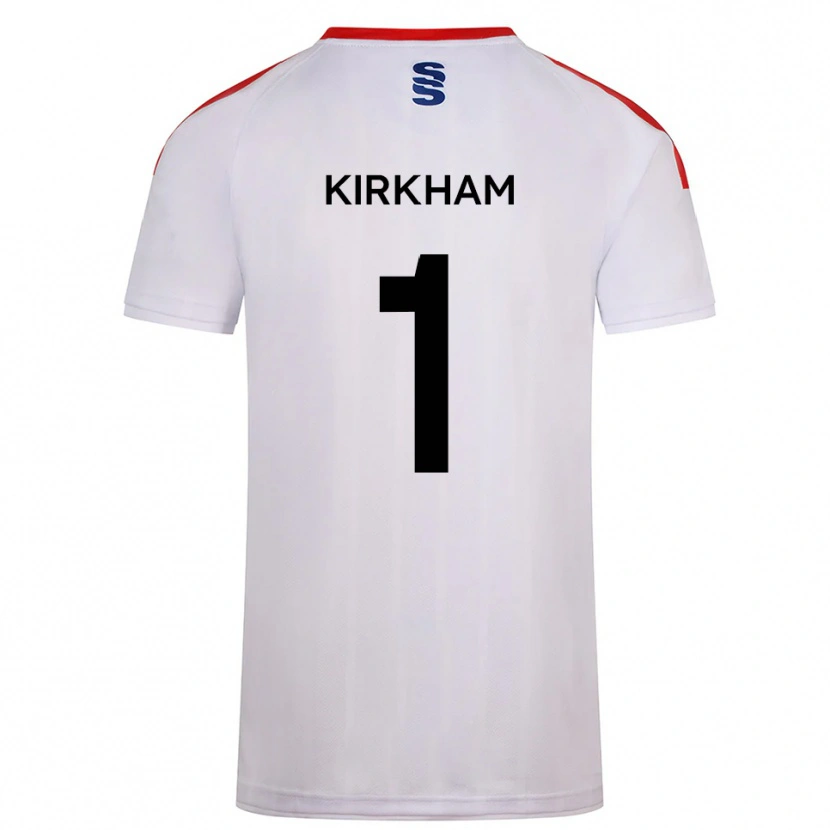Danxen Hombre Camiseta Skye Kirkham #1 Blanco Azul Marino 1ª Equipación 2025/26 La Camisa