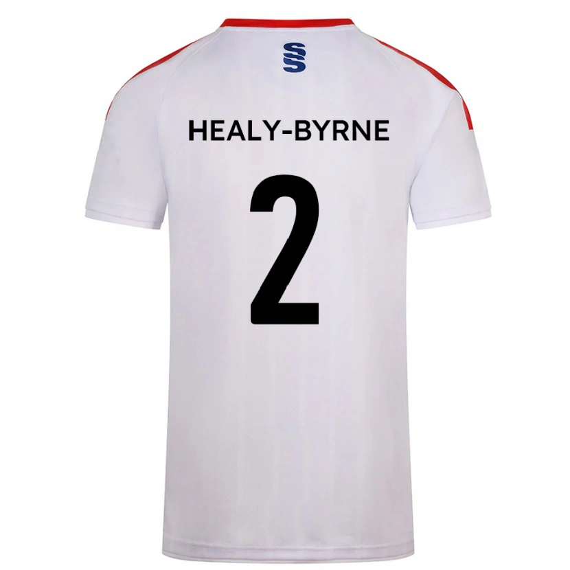 Danxen Hombre Camiseta Alex Healy-Byrne #2 Blanco Azul Marino 1ª Equipación 2025/26 La Camisa