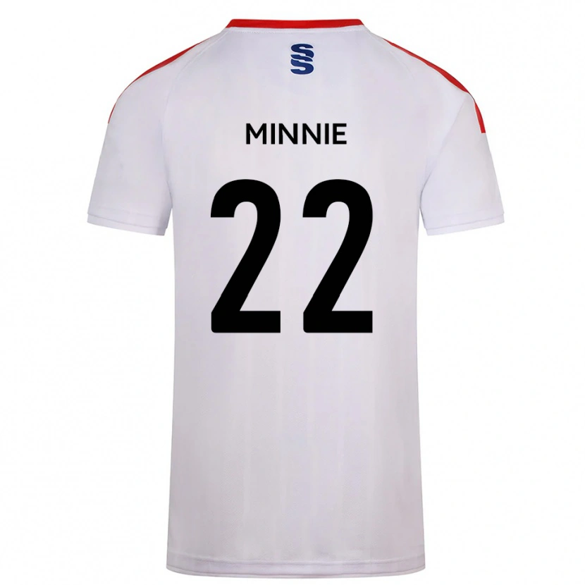 Danxen Hombre Camiseta Minnie Rogers #22 Blanco Azul Marino 1ª Equipación 2025/26 La Camisa