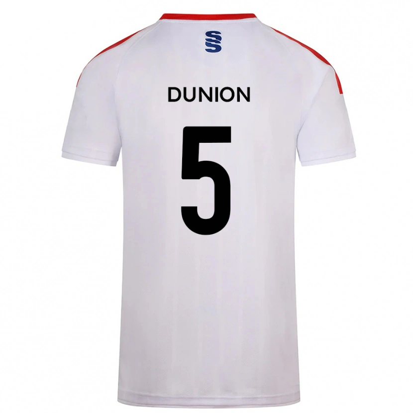 Danxen Hombre Camiseta Teal Dunion #5 Blanco Azul Marino 1ª Equipación 2025/26 La Camisa