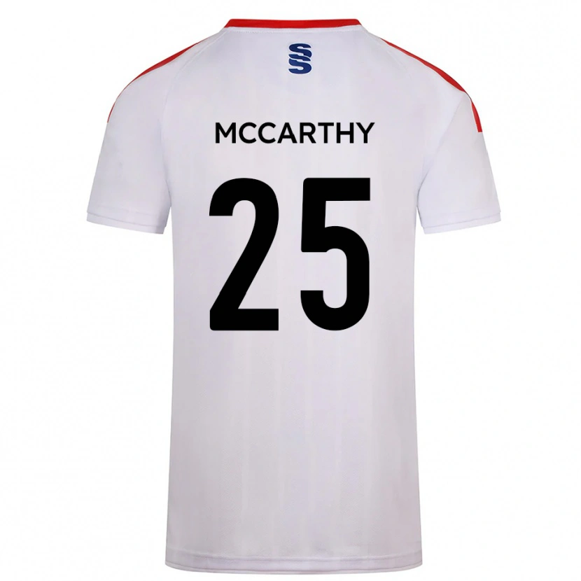 Danxen Hombre Camiseta Max Mccarthy #25 Blanco Azul Marino 1ª Equipación 2025/26 La Camisa