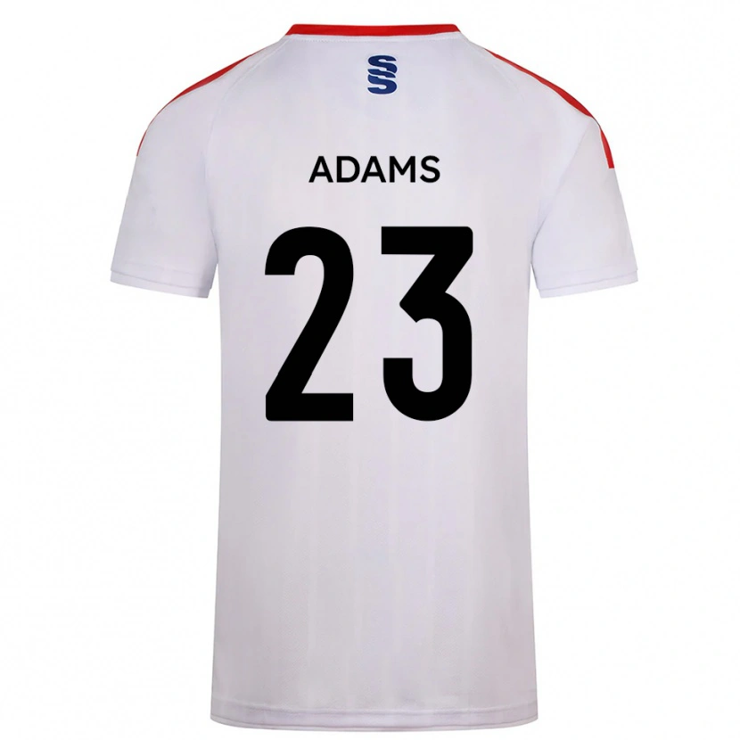 Danxen Hombre Camiseta Ellie Adams #23 Blanco Azul Marino 1ª Equipación 2025/26 La Camisa