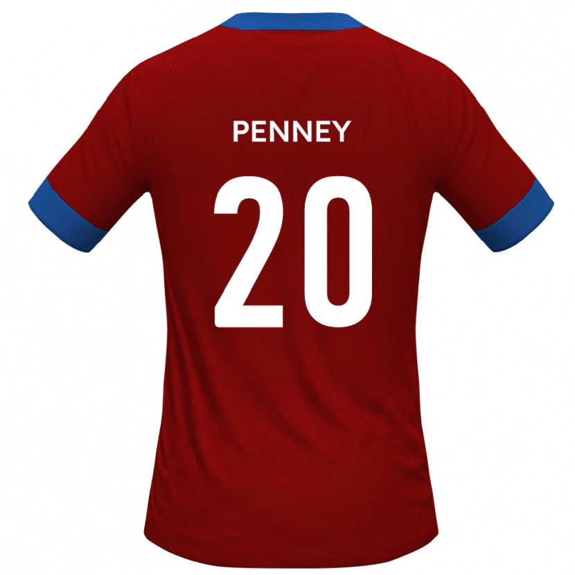 Danxen Hombre Camiseta Matt Penney #20 Rojo Azul 1ª Equipación 2025/26 La Camisa