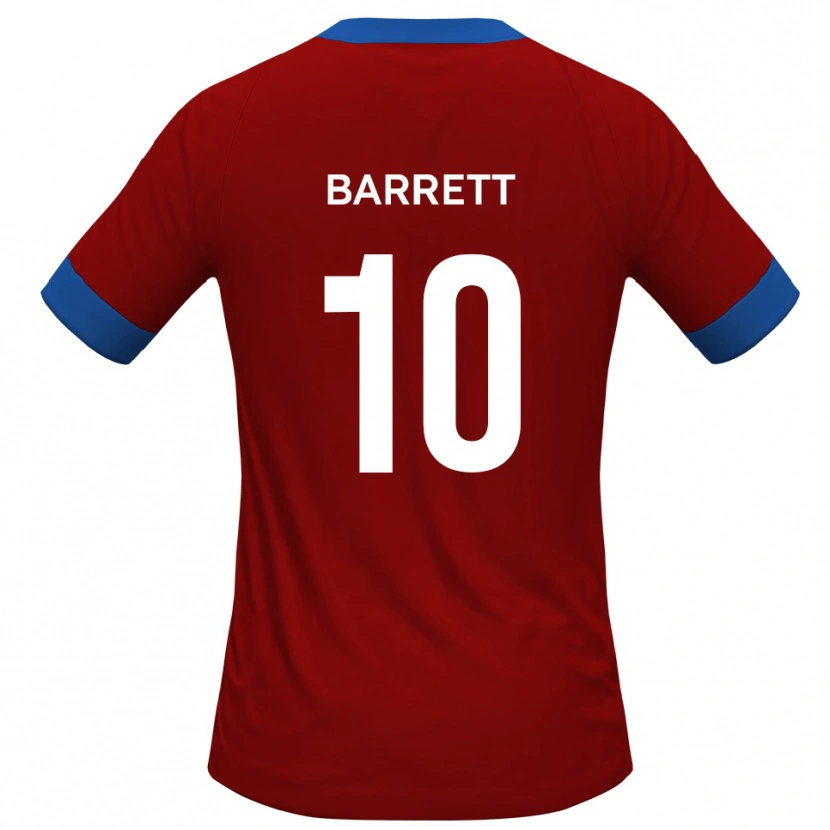 Danxen Hombre Camiseta Josh Barrett #10 Rojo Azul 1ª Equipación 2025/26 La Camisa