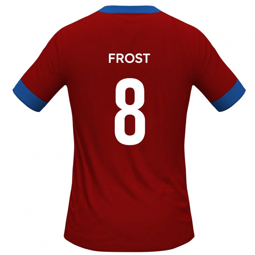 Danxen Hombre Camiseta Tyler Frost #8 Rojo Azul 1ª Equipación 2025/26 La Camisa