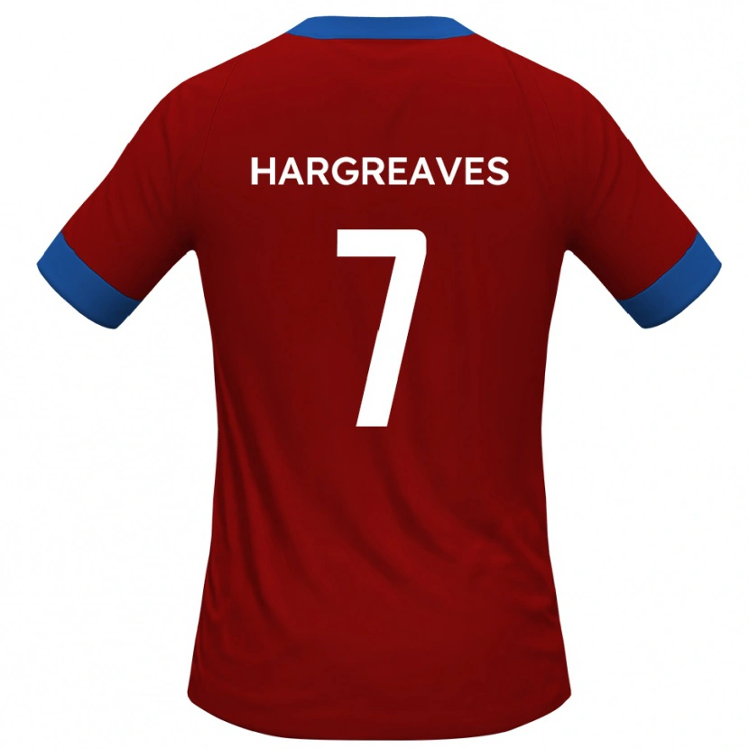 Danxen Hombre Camiseta Cameron Hargreaves #7 Rojo Azul 1ª Equipación 2025/26 La Camisa