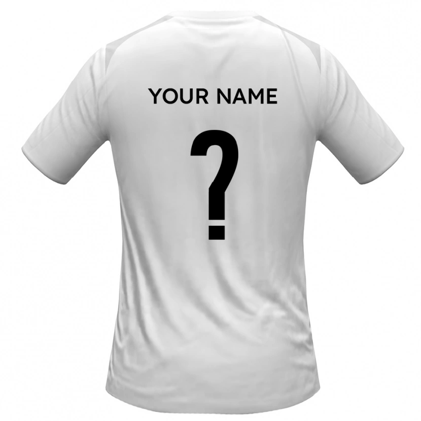 Danxen Hombre Camiseta Su Nombre #0 Blanco Gris 1ª Equipación 2025/26 La Camisa