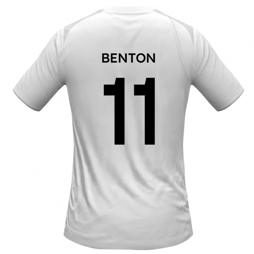 Danxen Hombre Camiseta Jon Benton #11 Blanco Gris 1ª Equipación 2025/26 La Camisa