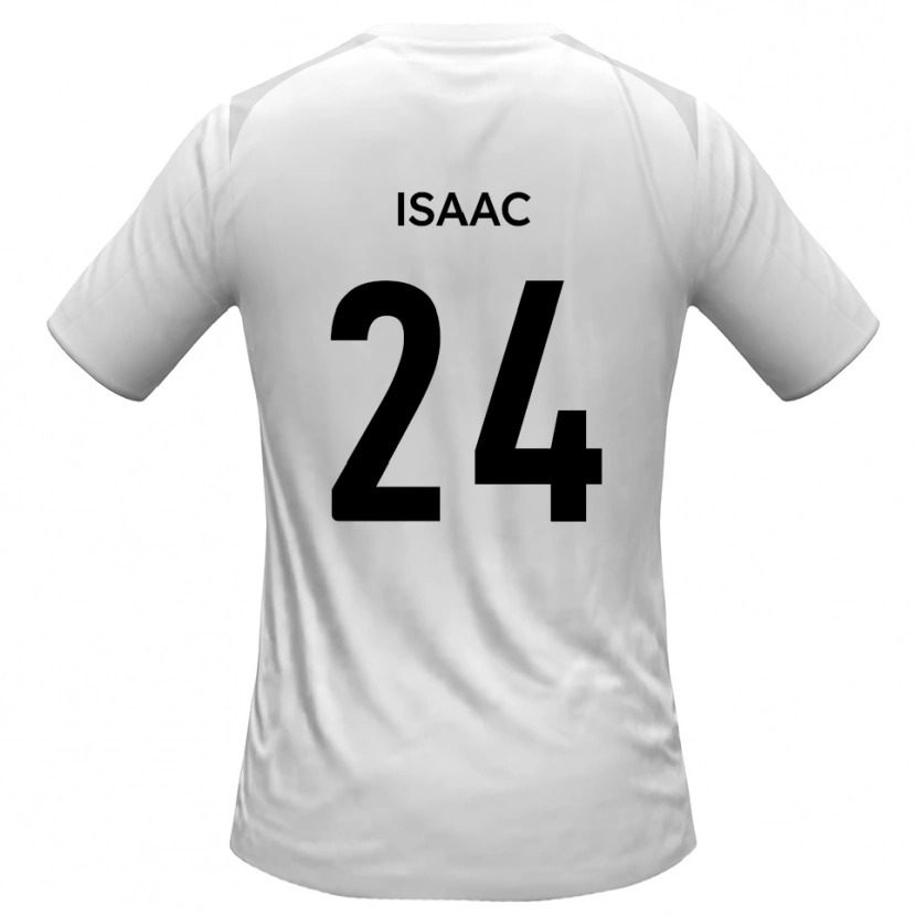 Danxen Hombre Camiseta Daniel Isaac #24 Blanco Gris 1ª Equipación 2025/26 La Camisa