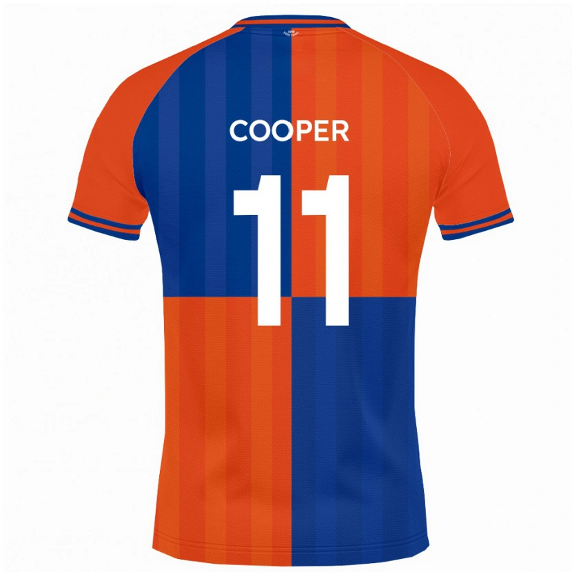 Danxen Hombre Camiseta Chay Cooper #11 Naranja Azul Real 1ª Equipación 2025/26 La Camisa