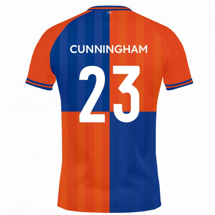 Danxen Hombre Camiseta Elliott Cunningham #23 Naranja Azul Real 1ª Equipación 2025/26 La Camisa