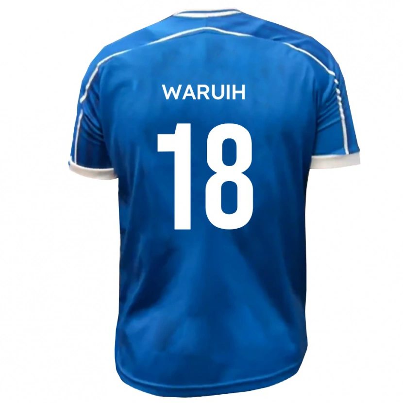 Danxen Hombre Camiseta Angel Waruih #18 Azul Blanco 1ª Equipación 2025/26 La Camisa