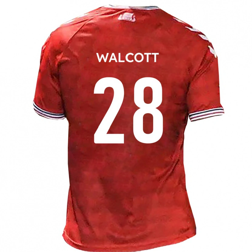 Danxen Hombre Camiseta Malachi Fagan-Walcott #28 Rojo Blanco 1ª Equipación 2025/26 La Camisa