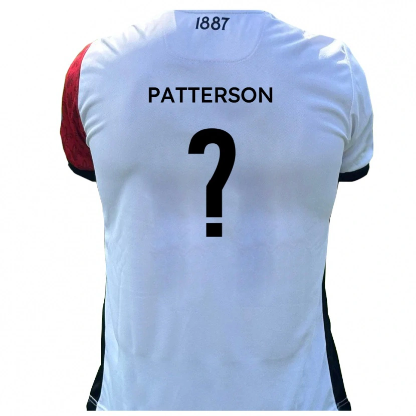 Danxen Hombre Camiseta Quincy Patterson #0 Rojo Blanco 1ª Equipación 2025/26 La Camisa