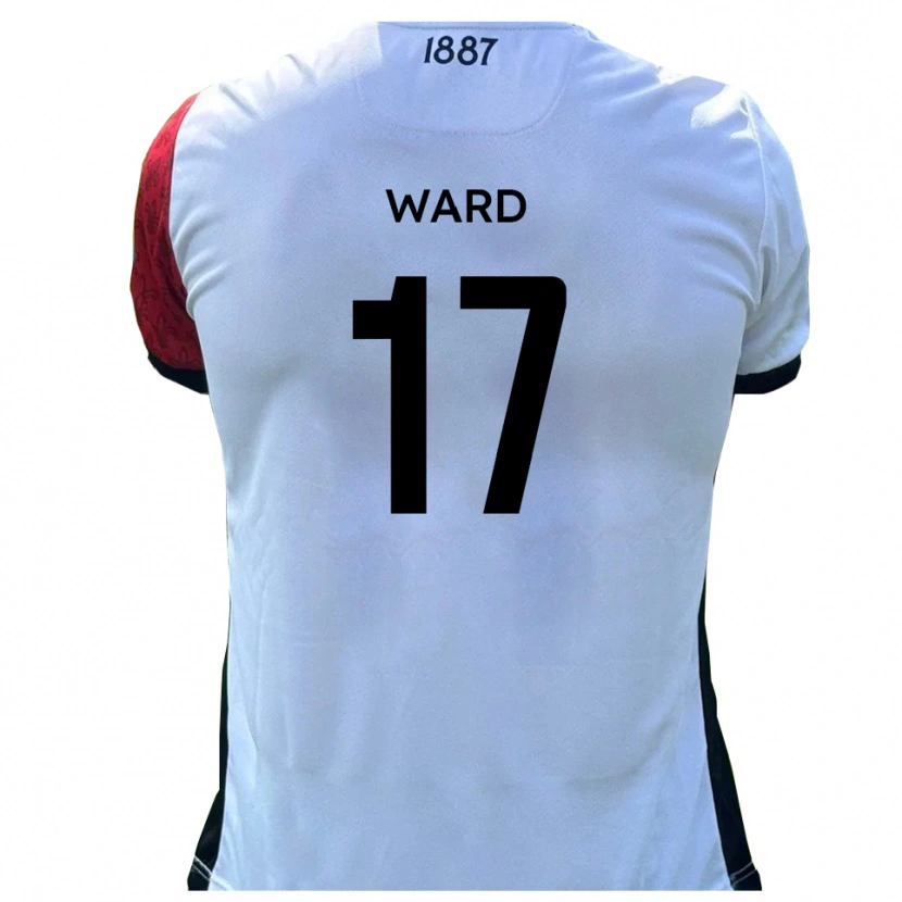 Danxen Hombre Camiseta Matt Ward #17 Rojo Blanco 1ª Equipación 2025/26 La Camisa