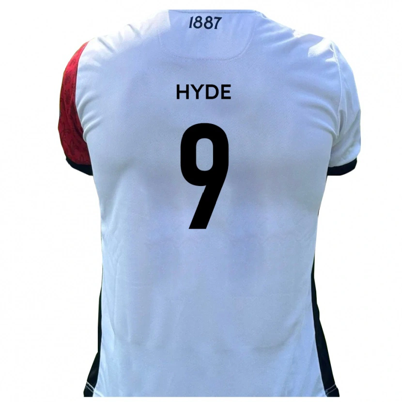 Danxen Hombre Camiseta Jake Hyde #9 Rojo Blanco 1ª Equipación 2025/26 La Camisa