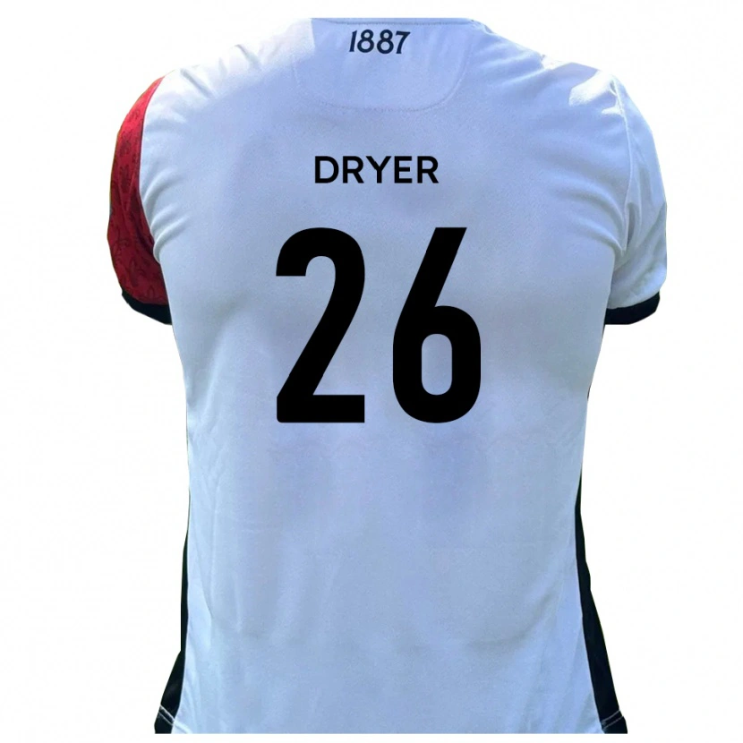 Danxen Hombre Camiseta Tom Dryer #26 Rojo Blanco 1ª Equipación 2025/26 La Camisa