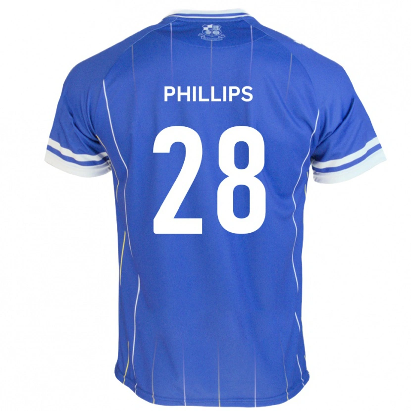 Danxen Hombre Camiseta Declan Phillips #28 Azul Real 1ª Equipación 2025/26 La Camisa