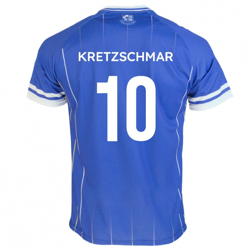 Danxen Hombre Camiseta Max Kretzschmar #10 Azul Real 1ª Equipación 2025/26 La Camisa