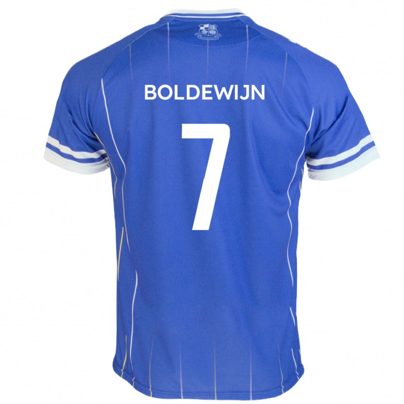 Danxen Hombre Camiseta Enzio Boldewijn #7 Azul Real 1ª Equipación 2025/26 La Camisa