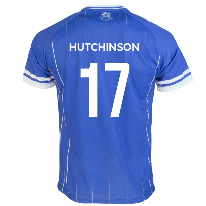 Danxen Hombre Camiseta Dom Hutchinson #17 Azul Real 1ª Equipación 2025/26 La Camisa