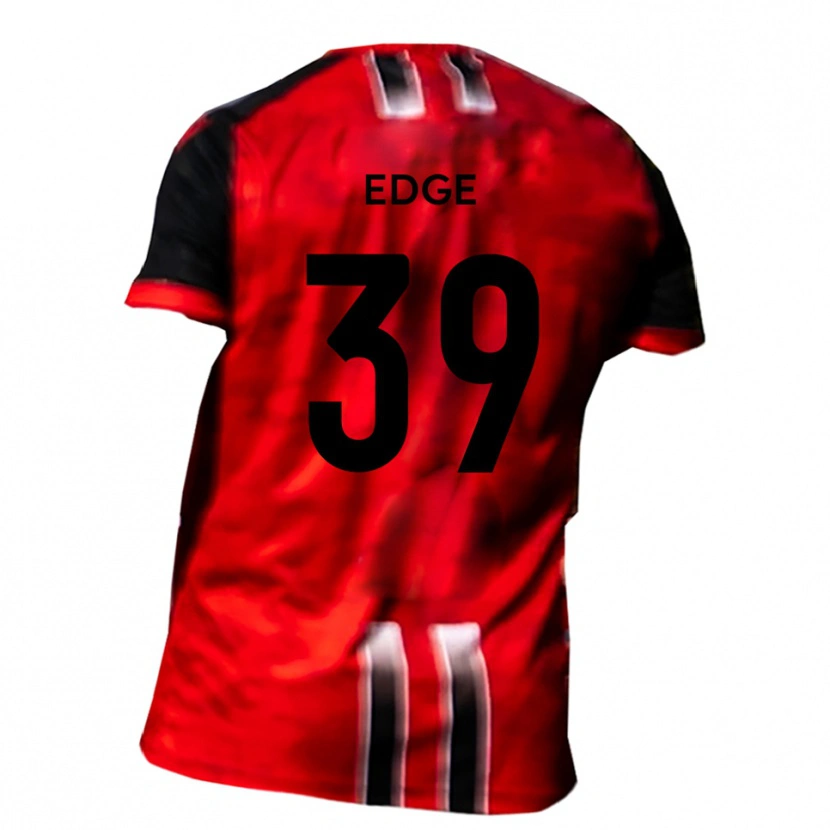 Danxen Hombre Camiseta Charlie Edge #39 Rojo Negro 1ª Equipación 2025/26 La Camisa