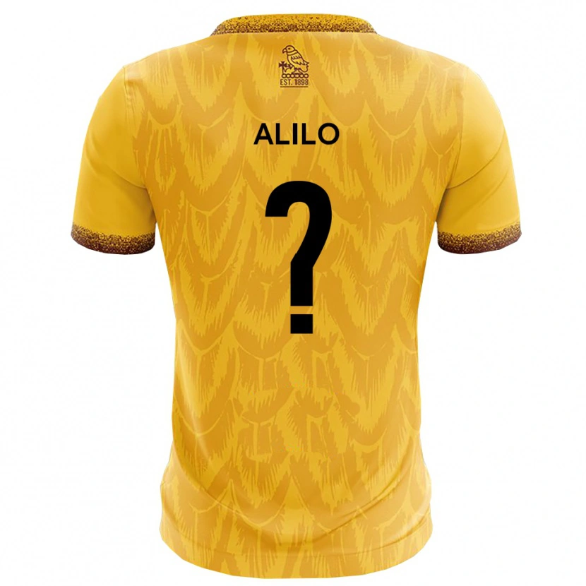 Danxen Hombre Camiseta Jordi Alilo #0 Amarillo Marrón 1ª Equipación 2025/26 La Camisa
