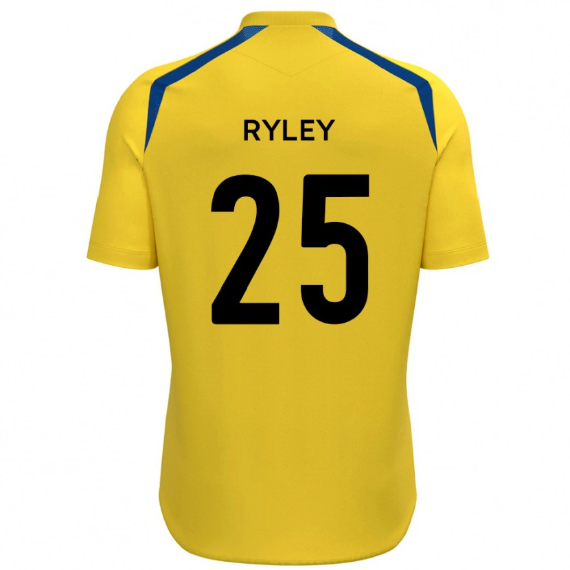 Danxen Hombre Camiseta Kian Ryley #25 Amarillo Azul 1ª Equipación 2025/26 La Camisa