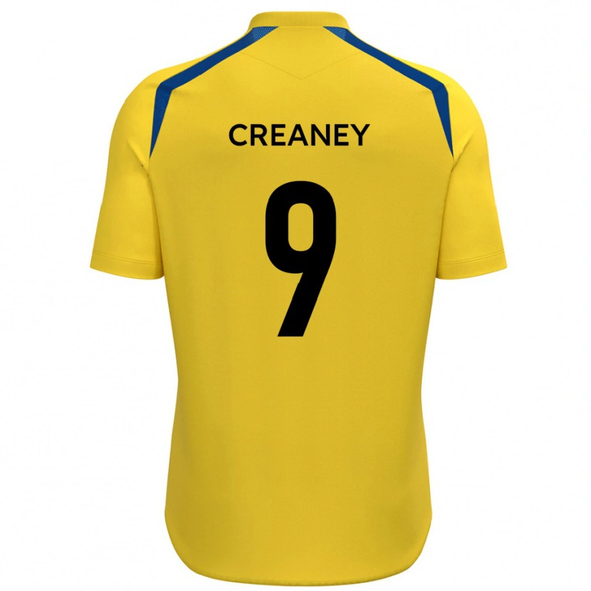 Danxen Hombre Camiseta Dan Creaney #9 Amarillo Azul 1ª Equipación 2025/26 La Camisa