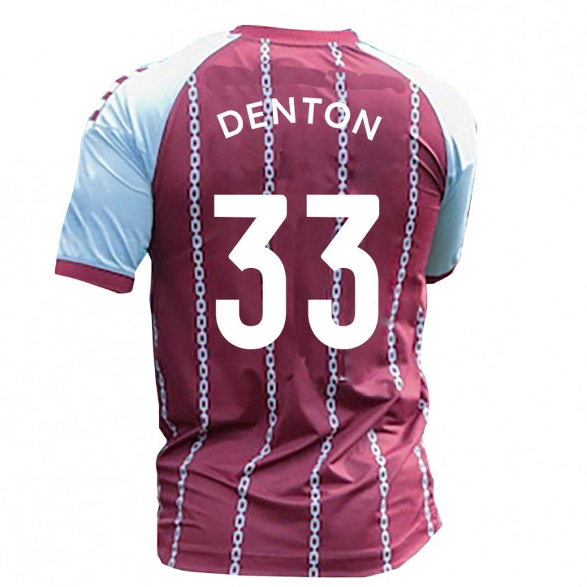 Danxen Hombre Camiseta Tyler Denton #33 Azul Celeste Rojo Óxido 1ª Equipación 2025/26 La Camisa
