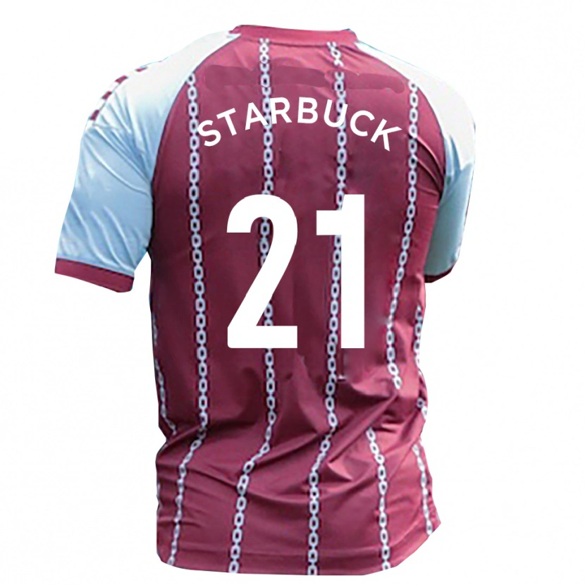 Danxen Hombre Camiseta Joe Starbuck #21 Azul Celeste Rojo Óxido 1ª Equipación 2025/26 La Camisa