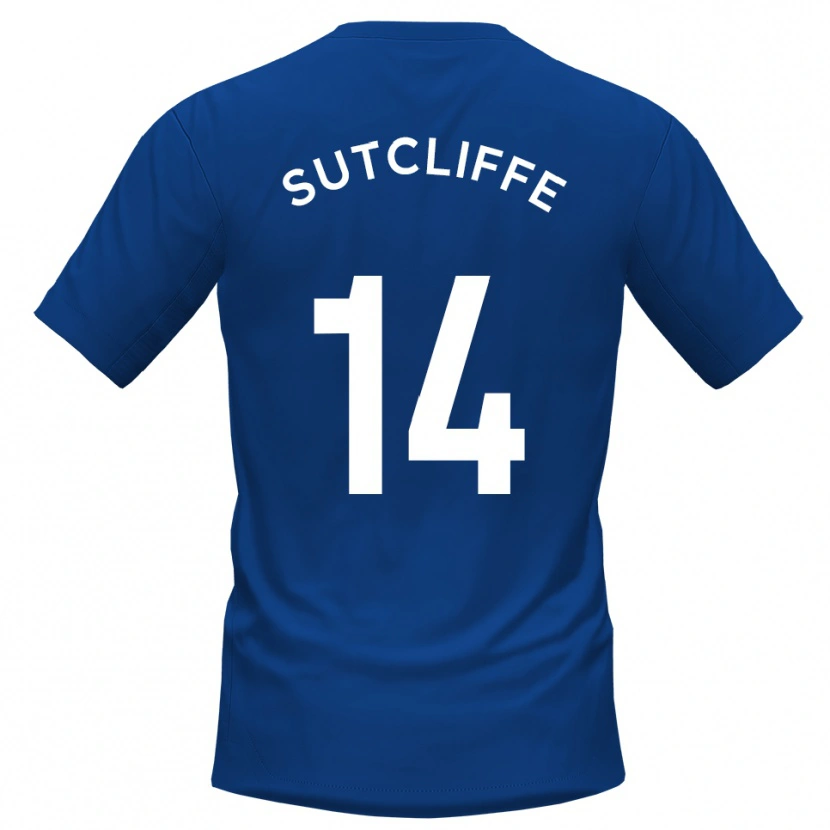 Danxen Hombre Camiseta Harvey Sutcliffe #14 Azul Blanco 1ª Equipación 2025/26 La Camisa