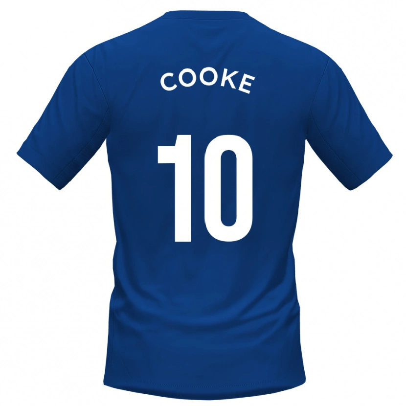 Danxen Hombre Camiseta Jamie Cooke #10 Azul Blanco 1ª Equipación 2025/26 La Camisa