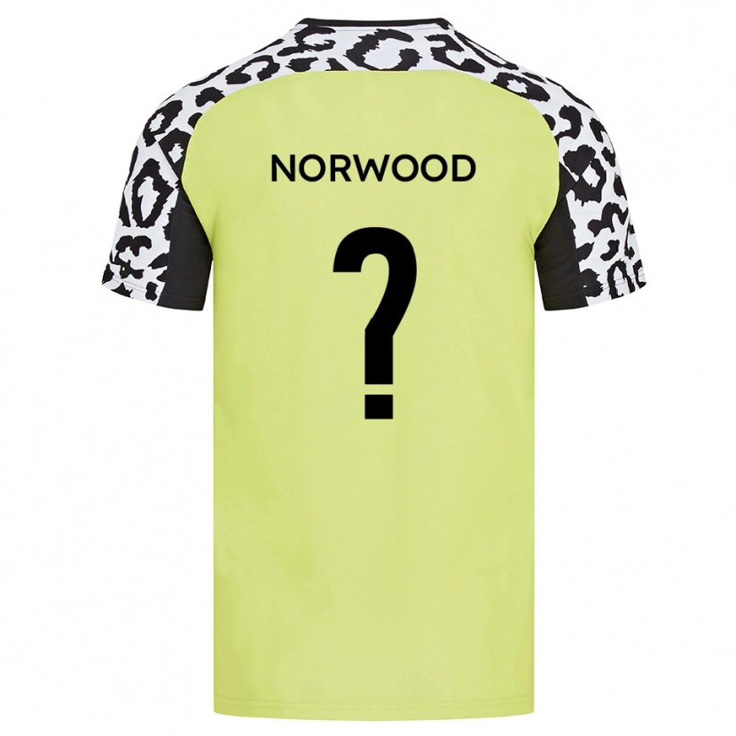 Danxen Hombre Camiseta Bea Norwood #0 Amarillo Fluorescente 1ª Equipación 2025/26 La Camisa