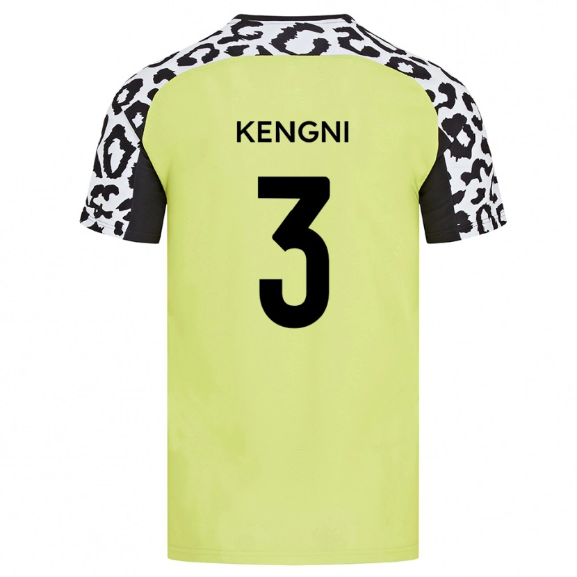 Danxen Hombre Camiseta Neil Kengni #3 Amarillo Fluorescente 1ª Equipación 2025/26 La Camisa