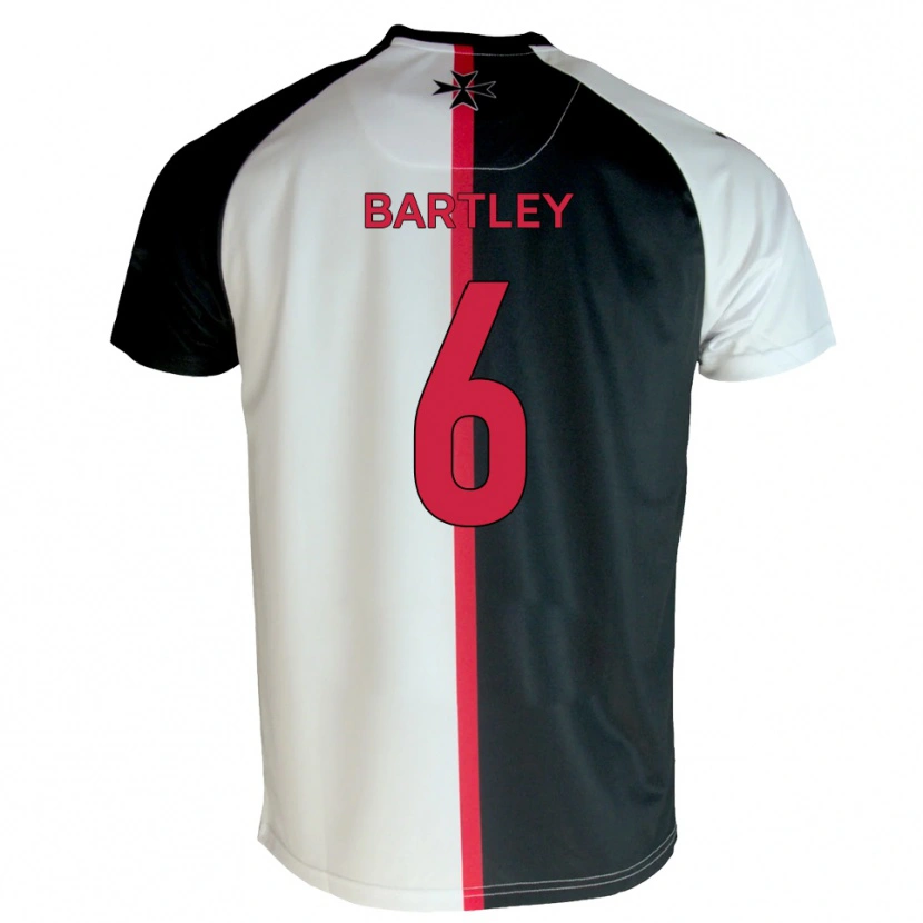 Danxen Hombre Camiseta Ryan Bartley #6 Blanco Negro 1ª Equipación 2025/26 La Camisa
