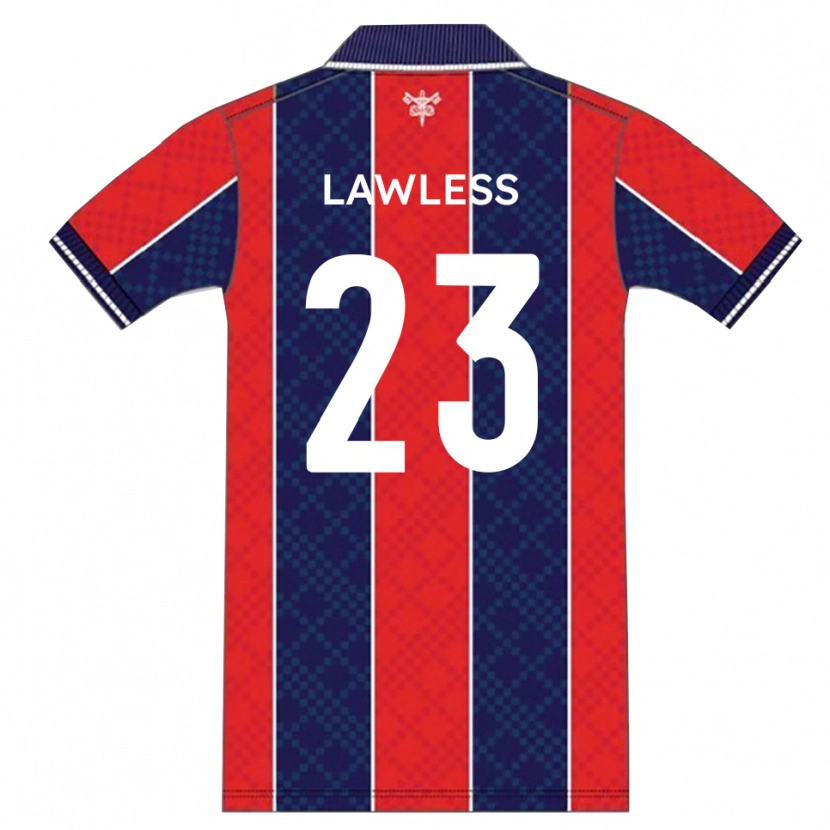 Danxen Hombre Camiseta Conor Lawless #23 Rojo Azul Marino 1ª Equipación 2025/26 La Camisa