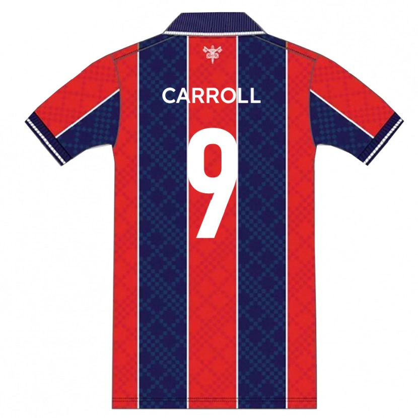 Danxen Hombre Camiseta Andy Carroll #9 Rojo Azul Marino 1ª Equipación 2025/26 La Camisa